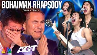 The Extraordinary Voice of Twins 3  Makes the Judges Cry With the Song Bohaiman Rhapsody  AGT 2023