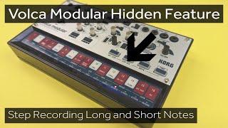 Volca Modular - How to Step Record Long and Short Notes