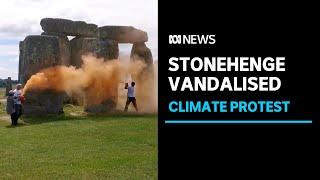 Stonehenge vandalised in environmental protest ahead of summer solstice  ABC News