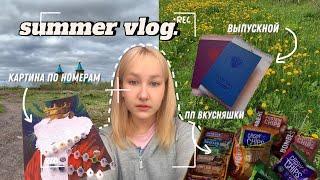 SUMMER VLOG  1  скучные дни лета рутина мои завтраки работа хобби etc.