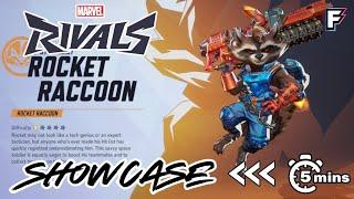 MARVEL RIVALS CLOSED ALPHA EXCLUSIVE CHARACTER SHOWCASE ROCKET RACCOON