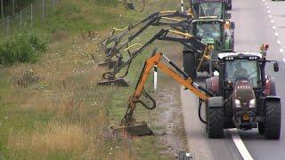 Grass cutting along E4 motorway