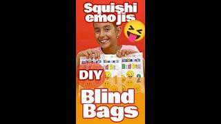  Unboxing 3 DIY Squishiemojis Blind Bags  What Cute Paper Emojis Will We Find?