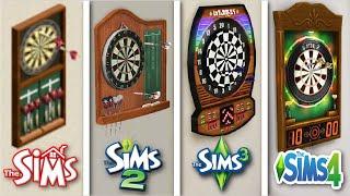 Sims 1 vs Sims 2 vs Sims 3 vs Sims 4 - Dartboard