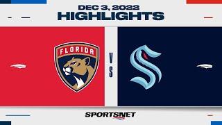 NHL Highlights  Panthers vs. Kraken - December 3 2022