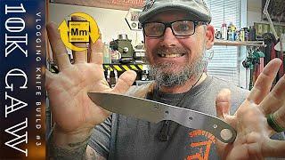 10 K giveaway KNIFE BUILD #3 Rockwell test How hard is it?