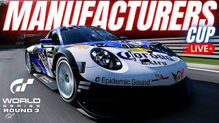 LIVE GT7  GTWS MANUFACTURERS CUP ROUND 3 @ DEEP FOREST WHICH AINT THAT DEEP REALLY