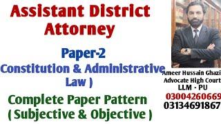 Syllabus of Paper 2 of Assistant District Attorney