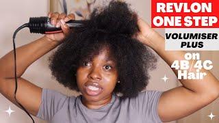 REVLON ONE STEP VOLUMISER PLUS ON 4C NATURAL HAIR