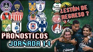  PRONOSTICOS JORNADA 14 CLAUSURA 2024 LIGA MX - Quiniela Futbol Mexicano PREDICCIONES  