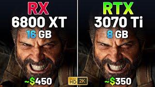 RX 6800 XT vs RTX 3070 Ti - Test in 12 Games in 2024