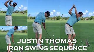 Justin Thomas Iron Swing Sequence-Slow Motion