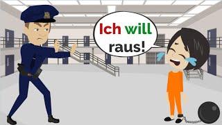 Deutsch lernen  Lisa muss ins Gefängnis...