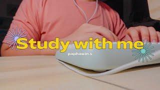 Study with me 𓂋 ︎  ꕤ   with music   57 minutes @paphawin.s