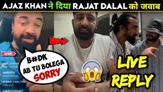 OMG-ajaz khan live reply to rajat dalalajaz khan reply on rajat dalalcarryminati vs ajaz khan