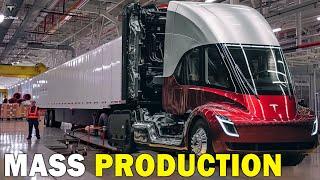2025 Tesla Semi BIG Upgrade Production in Nevada Massive Delivery and New Specs Unveiled