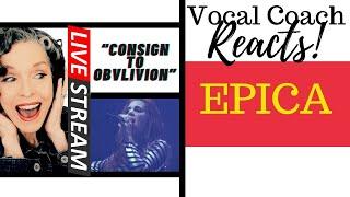 LIVE REACTION EPICA Consign To Oblivion Live at the Zenith VOCAL COACH REACTS & DECONSTRUCTS
