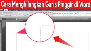 cara menghilangkan garis pinggir di word