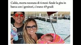 Caldo morta neonata di 4 mesi fatale la gita in barca con i genitori cerano 49 gradi