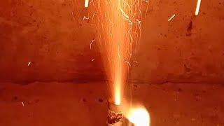 Homemade Black powder rocket engine test