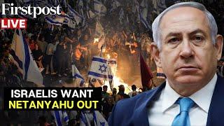 LIVE Protesters Demonstrate Outside Israeli Prime Minister Netanyahus House Demand a Resignation