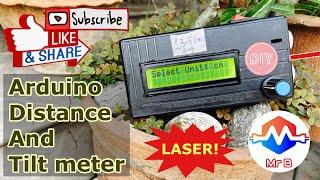 Arduino Distance and Tilt Meter Range Finder Spirit Level LCD Ultrasonic Sensor Laser etc