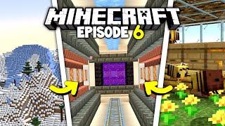 Building a Nether Hub  Lets Play Vanilla Minecraft 1.21 Episode 6