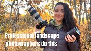 Professional landscape photographers do this and beginners dont