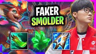 FAKER IS READY TO PLAY SMOLDER  T1 Faker Plays Smolder Mid vs Leblanc  Season 2024