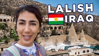 Visiting Lalish a Holy City in Kurdistan  Iraq Travel Vlog