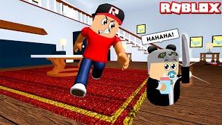 Yaramaz Bebek Oldum Her Yeri Dağıttım - Panda ile Roblox Wheres the Baby