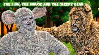 The Lion The Mouse and The Sleepy Bear  Bedtime Stories for Kids in English  Fairy Tales