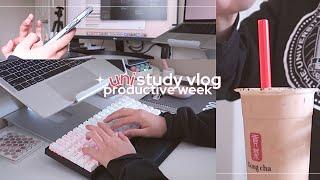 productive study vlog ️new semester lots of studying when i actually had motivation