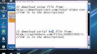 How to get Total Video Converter 3.70 HD for free+serial key  serial key in the description