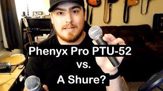 Phenyx Pro PTU-52 Wireless Microphone vs a Shure SM58? PTU-52 Demo and Review