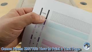 Canon Pixma MG7753 How to Print a Nozzle Check Test Page