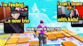 TFUE CLIX & FaZe Sway *BREAK UP* as TRIO after HUGE FIGHT Fortnite