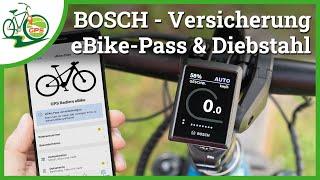 Bosch eBike  Flow UPDATE smart System V1.17  eBike Pass  Diebstahlbericht  Versicherung