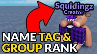 NameTags with Group Rank - Roblox Scripting Tutorial