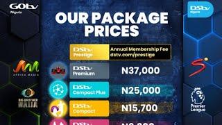 Dstv and Gotv subscription packages for 2024.