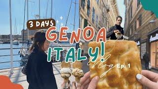 3 Days in Genoa Italy Ep.1   A Food Lovers Walking Tour of Focaccia Gelato and MoreTH CC