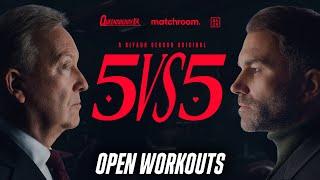 QUEENSBERRY VS. MATCHROOM 5v5 FEAT. ZHILEI ZHANG VS. DEONTAY WILDER OPEN WORKOUTS LIVESTREAM