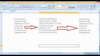 How to Change Small letter to Capital letter in MS Excel Upper CaseLower Case