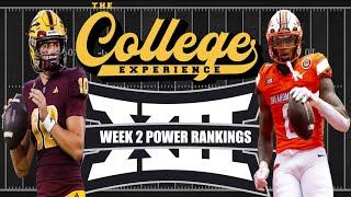 Week 2 Power Rankings  The Big 12 Experience Ep. 122