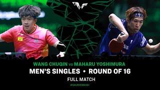 FULL MATCH  Wang Chuqin vs Maharu Yoshimura  MS R16  #SaudiSmash 2024