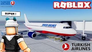 Türk Hava Yolları - Turkish Airlines Uçağı Yaptım  - Roblox