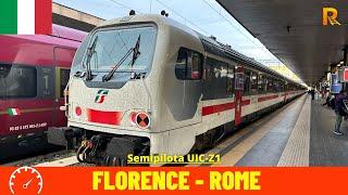 Cab Ride Florence - Rome Direttissima and Florence–Rome Railway Italy train drivers view in 4K
