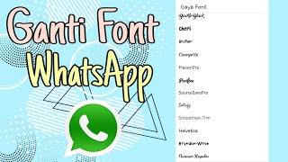 Tutorial Cara Mengganti Font di Whatsapp  Model Tulisan WA