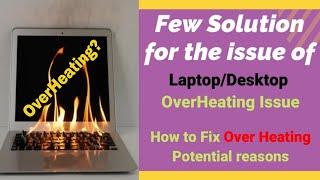 Solution for Overheating issue of Laptop desktop PC overheating and instantly Shutdown problem Fix