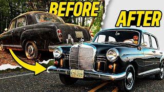 First Start In 50 Years  Amazing Transformation 1960 Mercedes Benz 190B  RESTORED